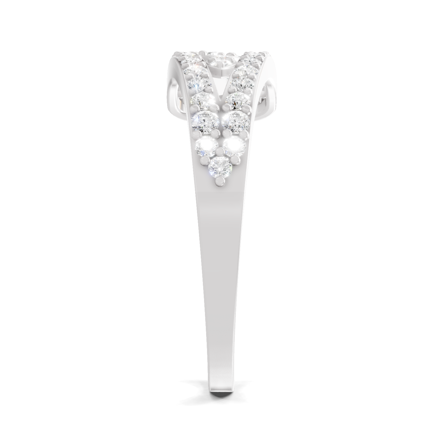 0.49 Carat Diamond Cluster Ring