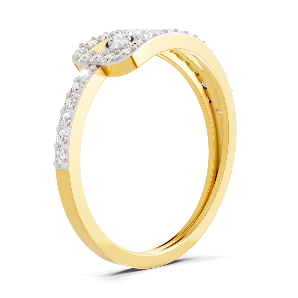 0.49 Carat Diamond Cluster Ring