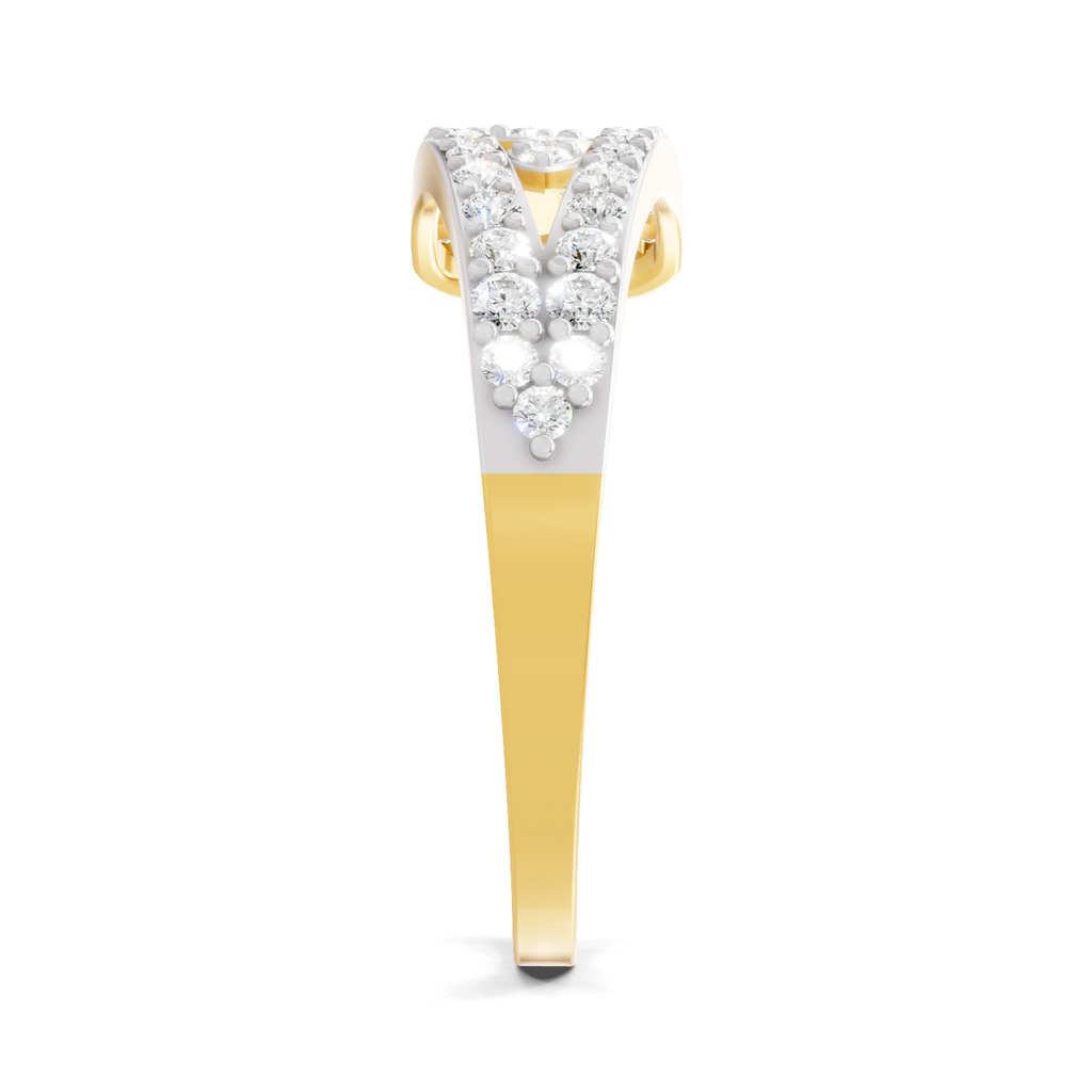 0.49 Carat Diamond Cluster Ring