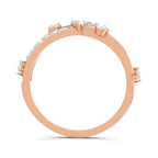 0.58 Carat Pear Diamond Multi-Row Bypass Ring