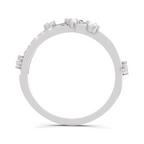 0.58 Carat Pear Diamond Multi-Row Bypass Ring