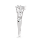 0.58 Carat Pear Diamond Multi-Row Bypass Ring