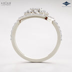 Arias by Lara Dutta Scattered Pave Leaf Diamond Ring