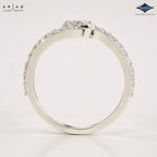 Arias by Lara Dutta Bypass Swirl Diamond Ring