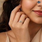 Arias by Lara Dutta Bypass Swirl Diamond Ring