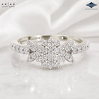 Arias by Lara Dutta Regal Fan Flare Diamond Ring