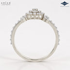 Arias by Lara Dutta Regal Fan Flare Diamond Ring