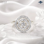 Arias by Lara Dutta Double Halo Orbit Diamond Ring