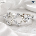 Arias by Lara Dutta Crescent Embrace Diamond Ring