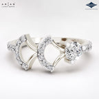 Arias by Lara Dutta Crescent Embrace Diamond Ring