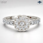 Arias by Lara Dutta Blooming Halo Flower Diamond Ring