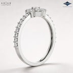 Arias by Lara Dutta Radiant Halo Cluster Diamond Ring