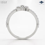 Arias by Lara Dutta Radiant Halo Cluster Diamond Ring