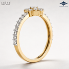 Arias by Lara Dutta Radiant Halo Cluster Diamond Ring