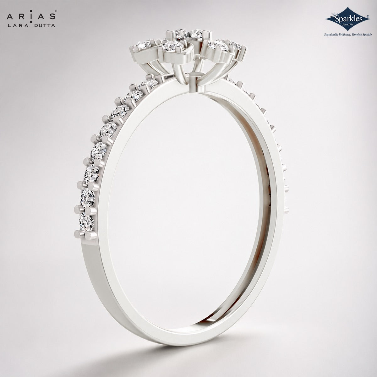 Arias by Lara Dutta Daisy Bloom Diamond Ring