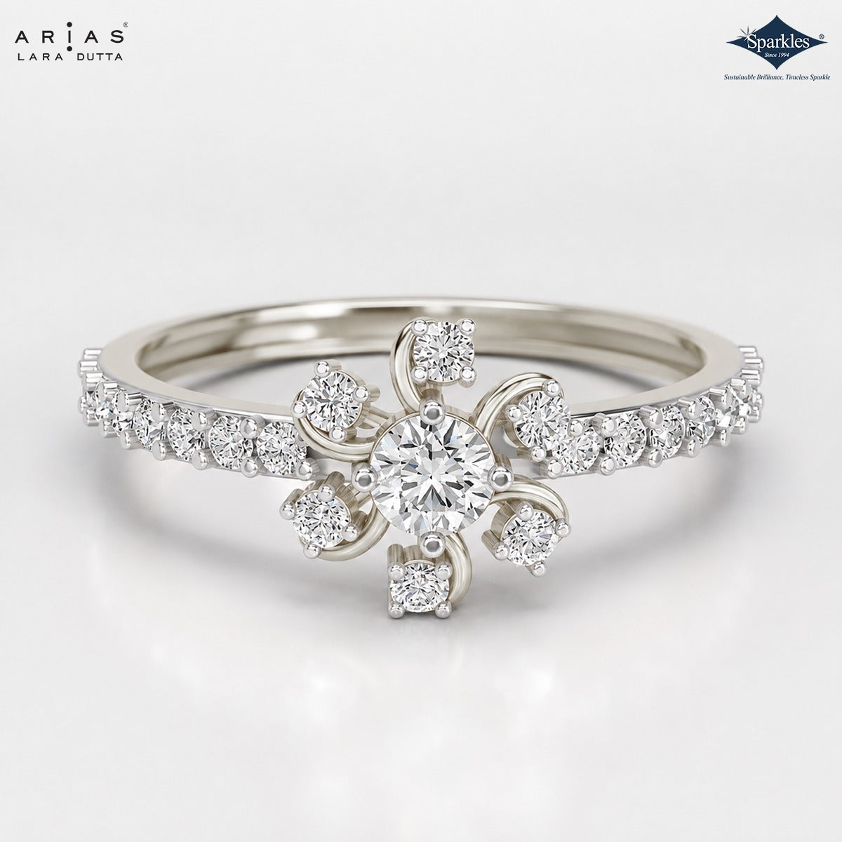 Arias by Lara Dutta Daisy Bloom Diamond Ring