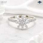 Sparkles Arias by Lara Dutta Starburst Bloom Diamond Ring