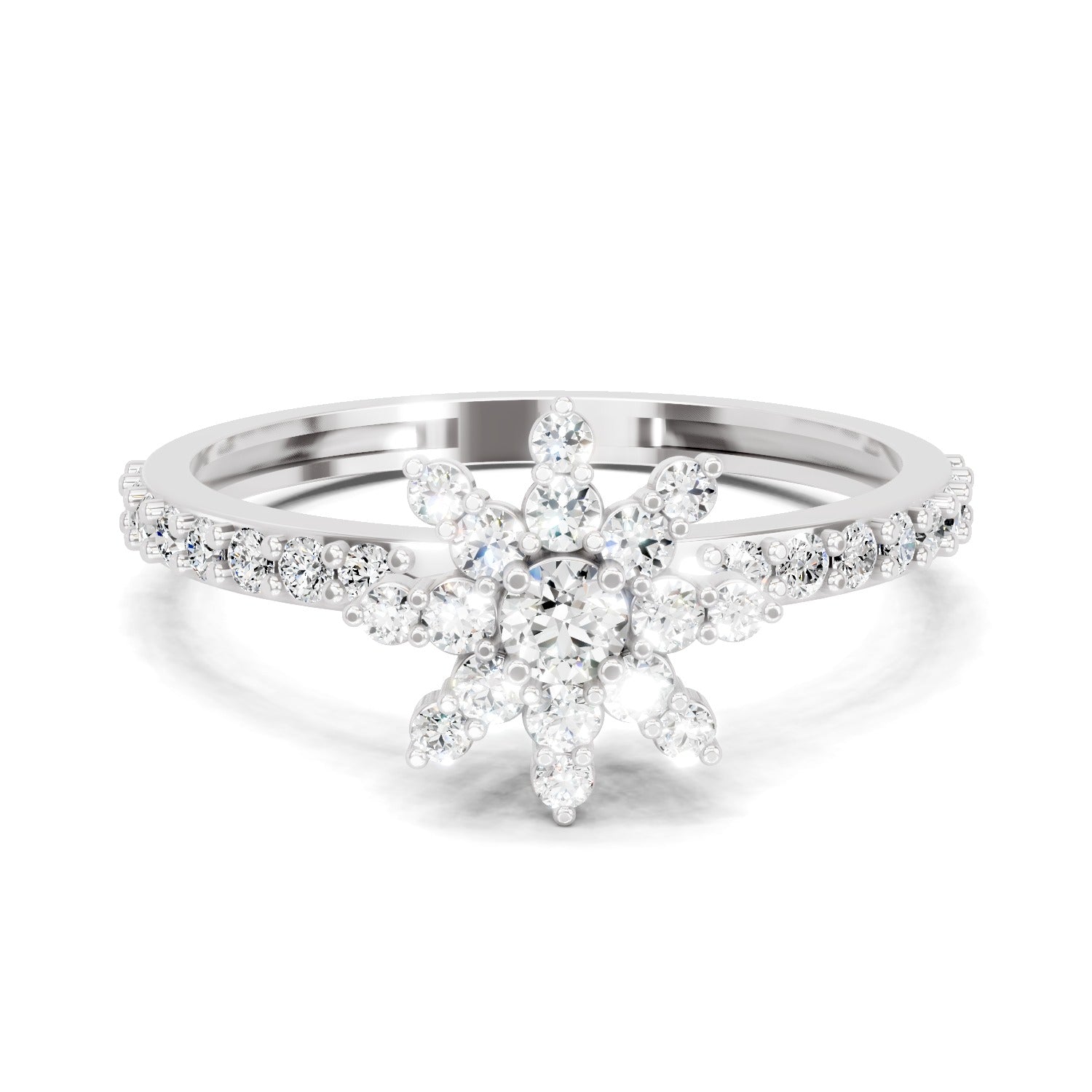 Sparkles Arias by Lara Dutta Starburst Bloom Diamond Ring