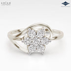 Arias by Lara Dutta Leaf Whisper Diamond Ring