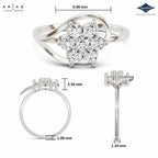 Arias by Lara Dutta Leaf Whisper Diamond Ring