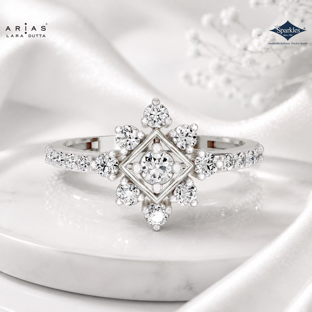 Arias by Lara Dutta Celestial Star Diamond Ring