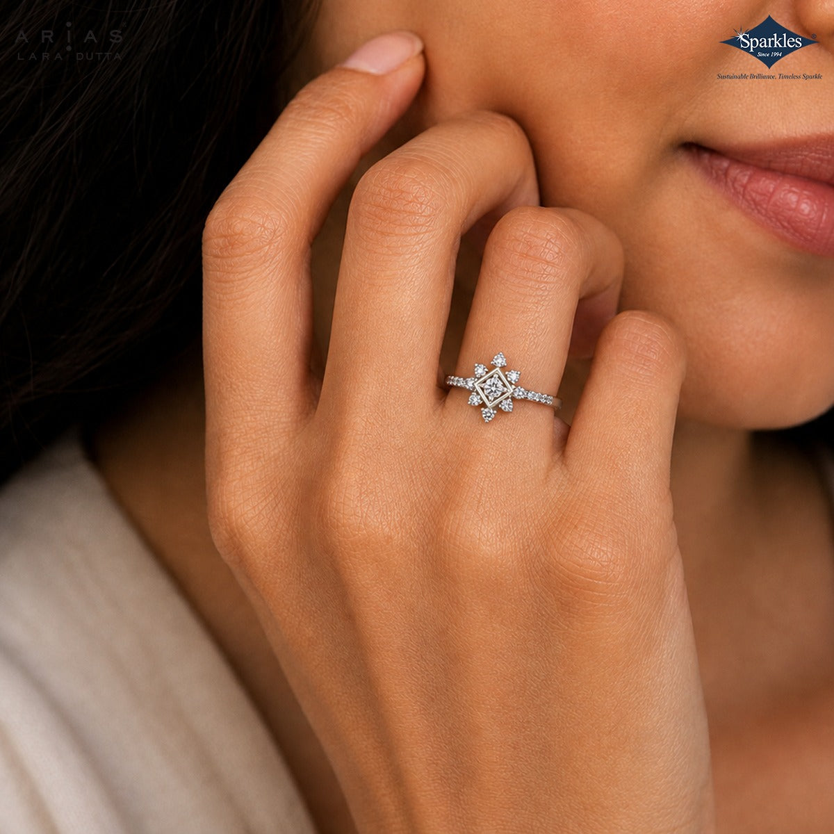 Arias by Lara Dutta Celestial Star Diamond Ring