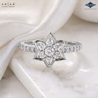 Arias by Lara Dutta Six-Point Star Diamond Ring