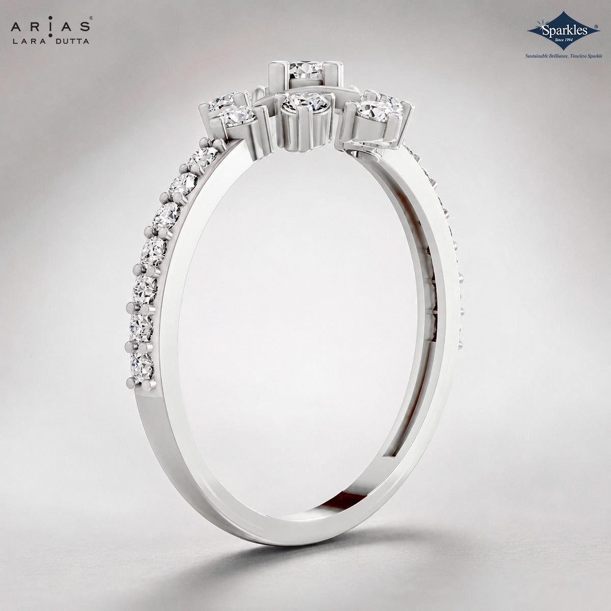 Arias by Lara Dutta Six-Point Star Diamond Ring