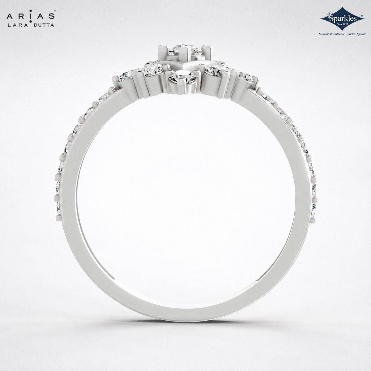 Arias by Lara Dutta Six-Point Star Diamond Ring