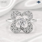 Arias by Lara Dutta Quatrefoil Clover Diamond Ring