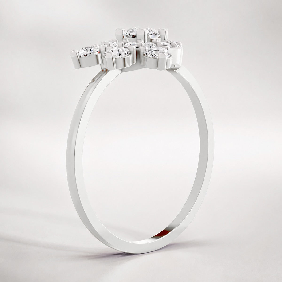 Arias by Lara Dutta Crescent Crown Diamond Ring