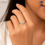 Arias by Lara Dutta Crescent Crown Diamond Ring