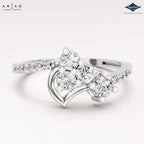 Arias by Lara Dutta Diagonal Duet Diamond Ring