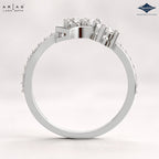 Arias by Lara Dutta Diagonal Duet Diamond Ring