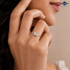 Arias by Lara Dutta Diagonal Duet Diamond Ring