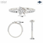 Arias by Lara Dutta Petite Blossom Diamond Ring