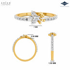 Arias by Lara Dutta Petite Blossom Diamond Ring