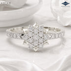Arias by Lara Dutta Starburst Cluster Diamond Ring
