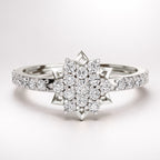 Arias by Lara Dutta Starburst Cluster Diamond Ring