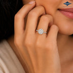 Arias by Lara Dutta Starburst Cluster Diamond Ring