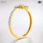 Arias by Lara Dutta Starburst Cluster Diamond Ring