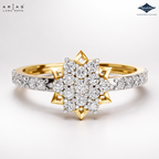 Arias by Lara Dutta Starburst Cluster Diamond Ring