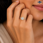 Arias by Lara Dutta Starburst Cluster Diamond Ring