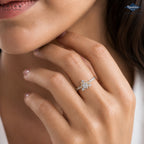 Arias by Lara Dutta Tiara Peak Diamond Ring