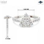 Arias by Lara Dutta Tiara Peak Diamond Ring