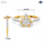 Arias by Lara Dutta Tiara Peak Diamond Ring