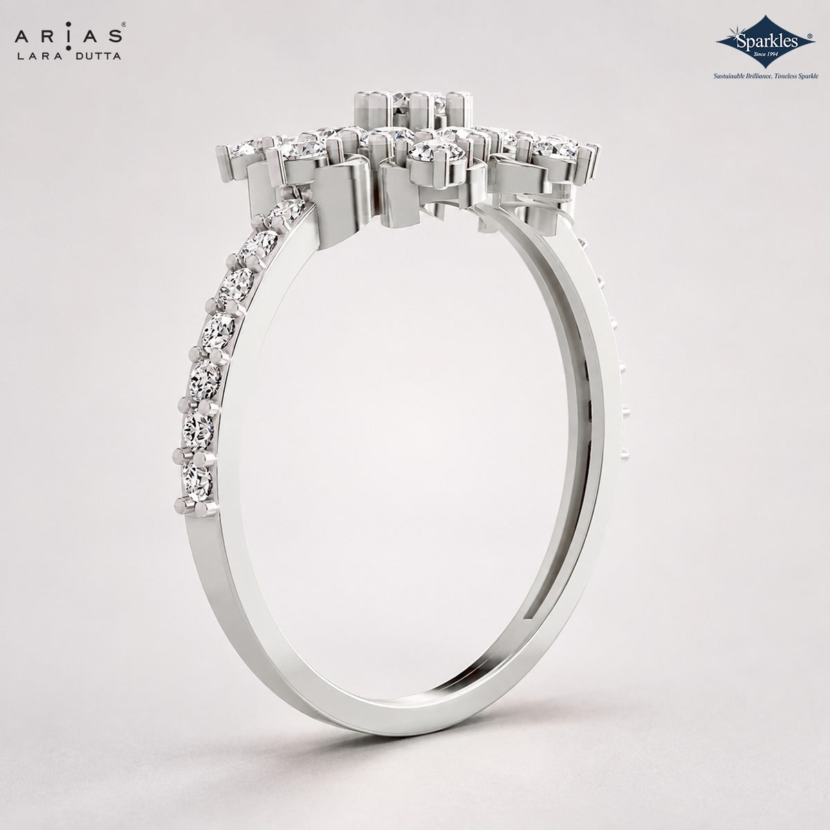 Arias by Lara Dutta Floral Constellation Diamond Ring