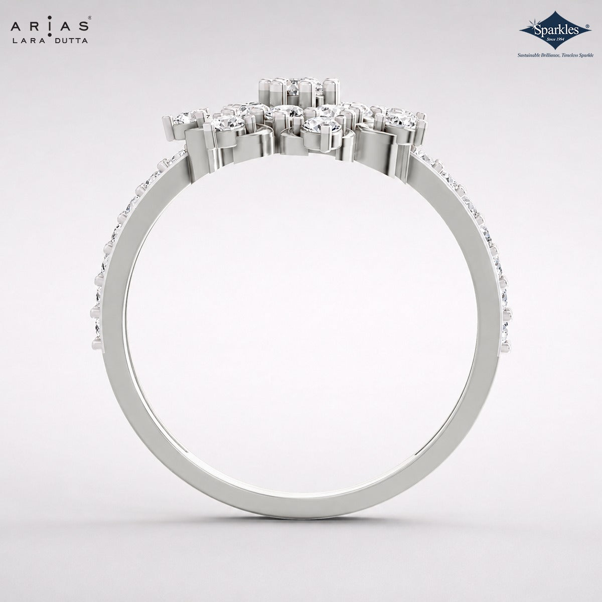 Arias by Lara Dutta Floral Constellation Diamond Ring