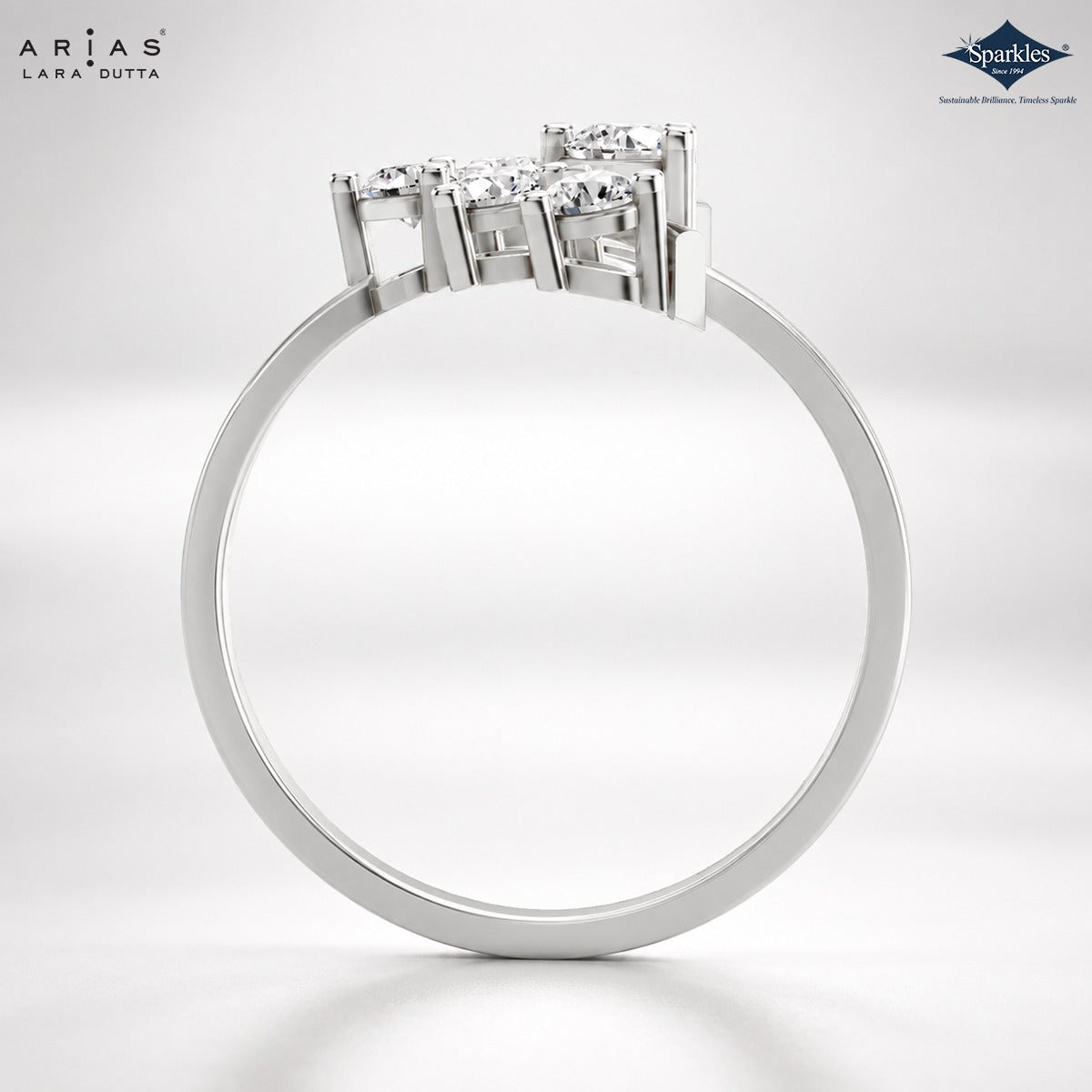 Arias by Lara Dutta Scattered Blossom Diamond Ring