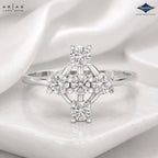 Arias by Lara Dutta Open Lattice Diamond Ring